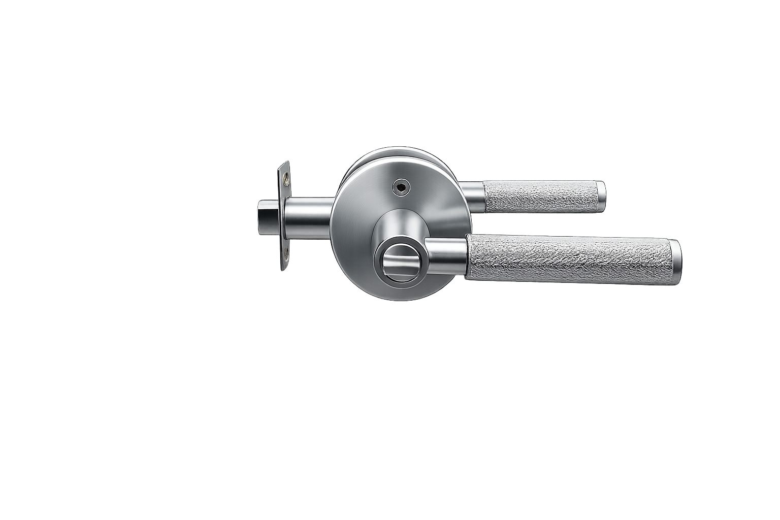 PERA ENTRANCE SET SATIN CHROME DOOR HANDLE