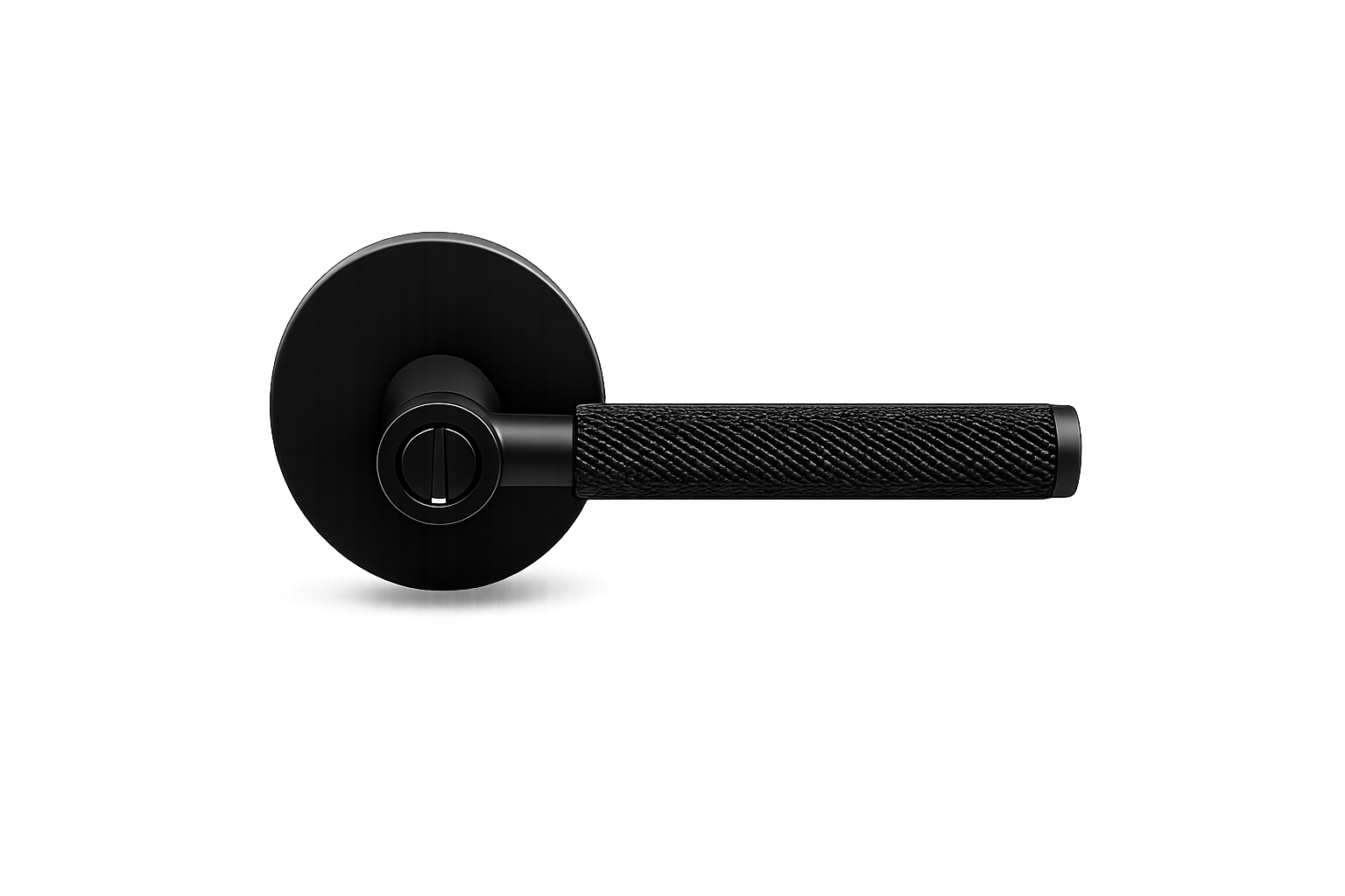 PERA PRIVACY SET MATT BLACK DOOR HANDLE