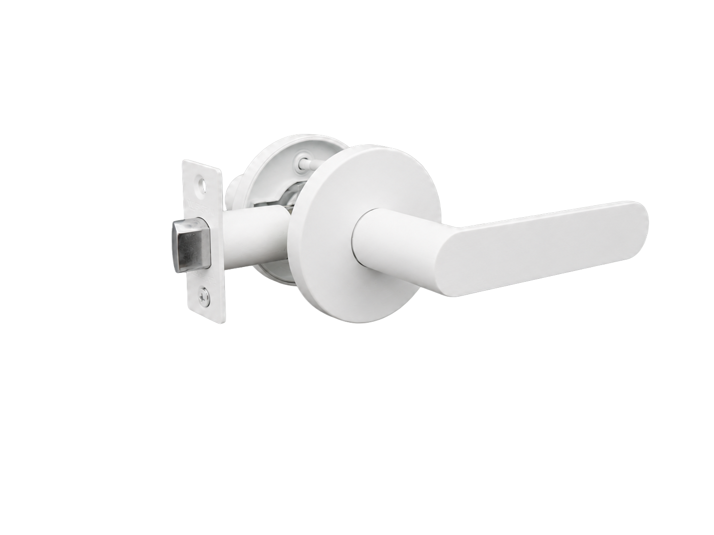 BELLA PASSAGE SET MATT WHITE DOOR HANDLE