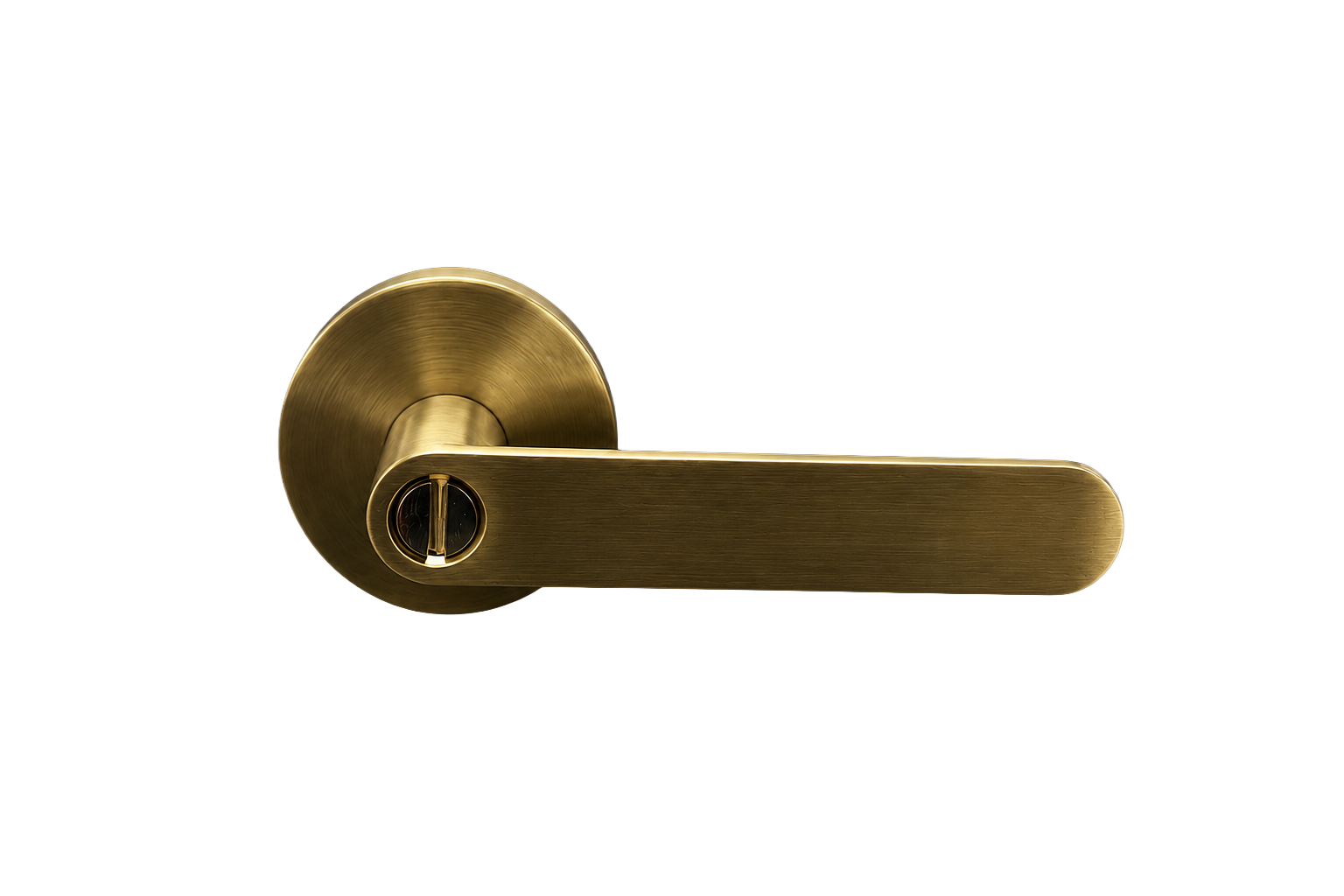 BELLA PRIVACY SET SATIN BRASS DOOR HANDLE