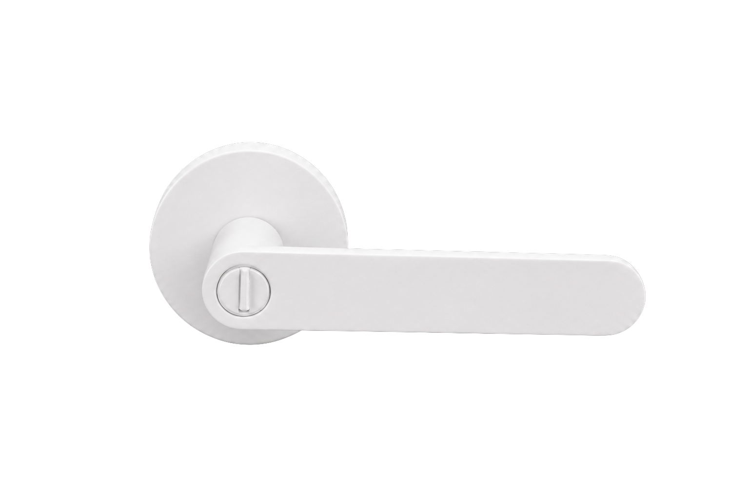 BELLA PRIVACY SET MATT WHITE DOOR HANDLE