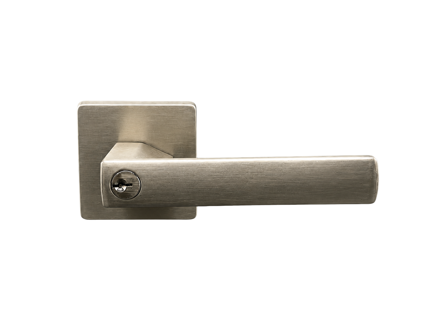 ASTON ENTRANCE SET SATIN BRASS DOOR HANDLE