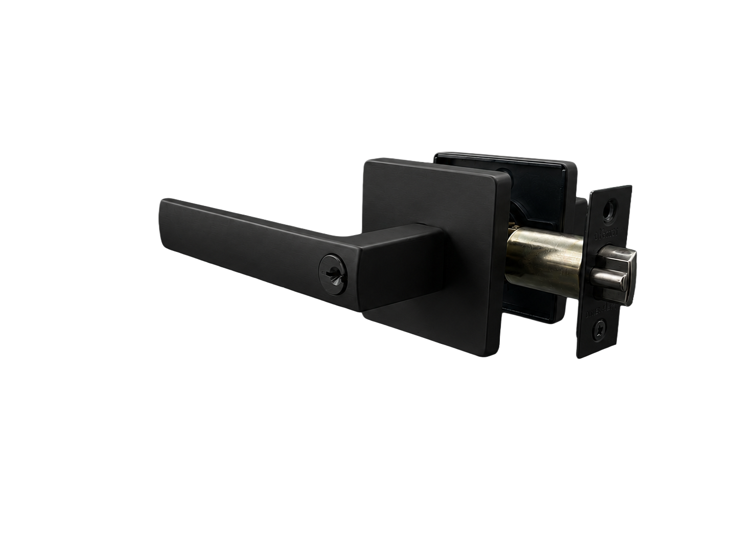 ASTON ENTRANCE SET MATT BLACK DOOR HANDLE