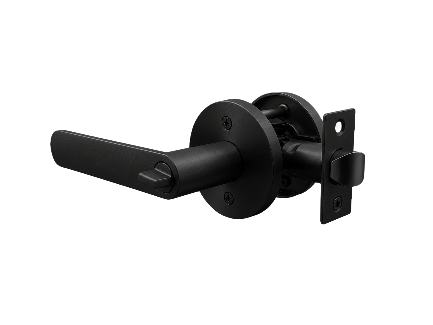 BELLA PRIVACY SET MATT BLACK DOOR HANDLE