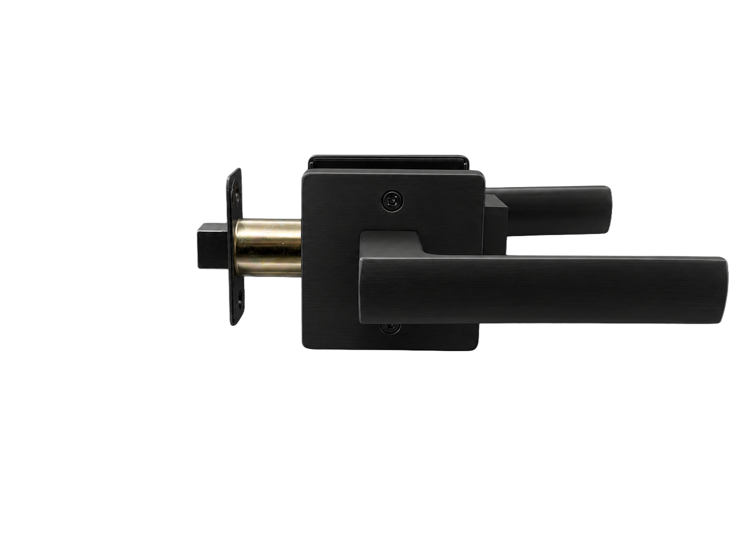 ASTON PASSAGE SET MATT BLACK DOOR HANDLE