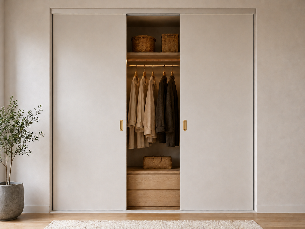 FLUSH PULL HANDLE - SATIN BRASS GOLD