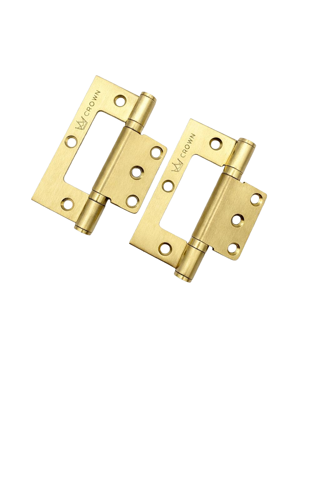 EASY FIX HINGE - HIRLINE HINGE - SATIN BRASS GOLD - DOOR HINGE