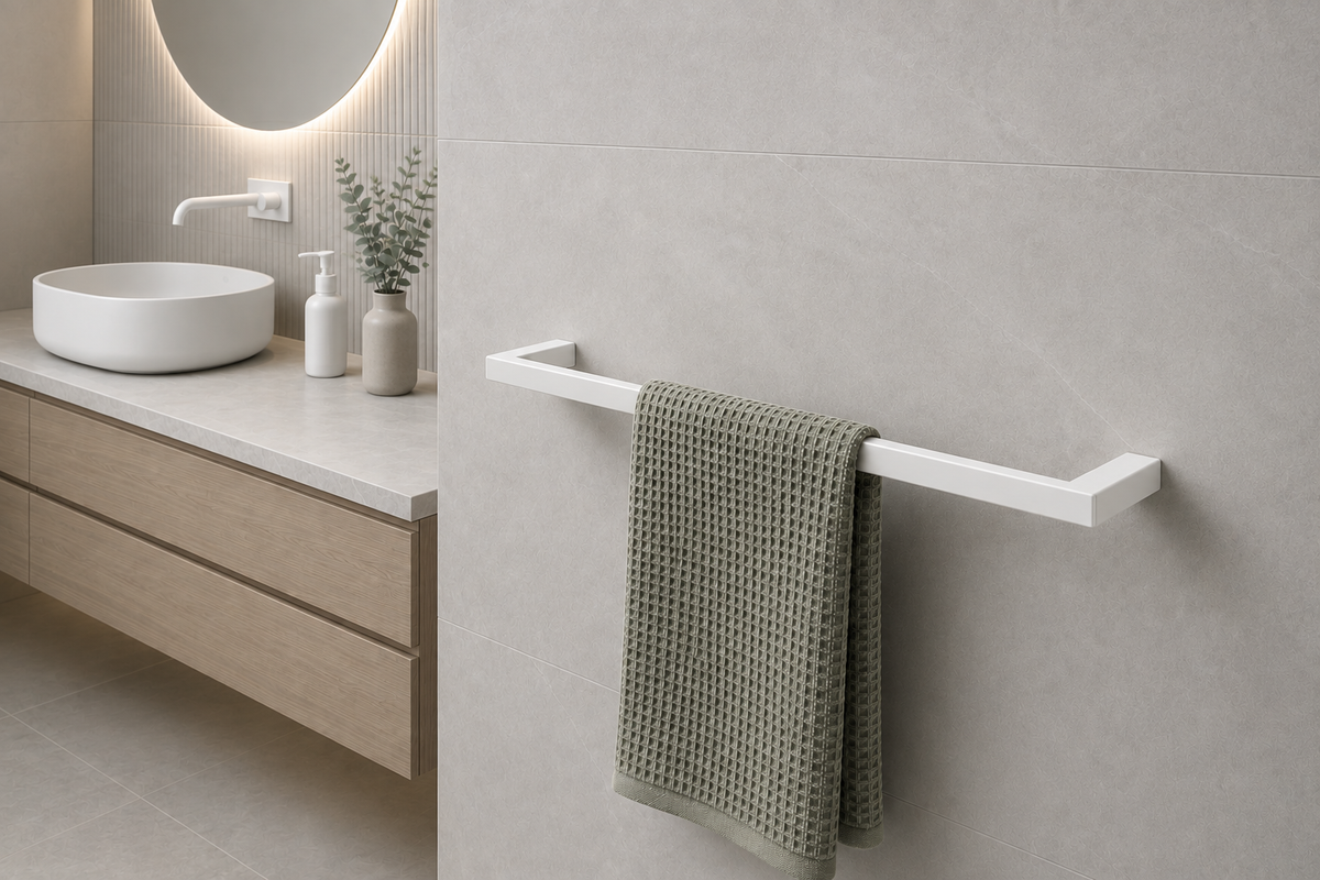 TOWEL RAIL – MATT WHITE