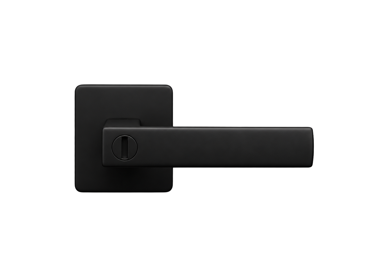 ASTON PRIVACY SET MATT BLACK DOOR HANDLE