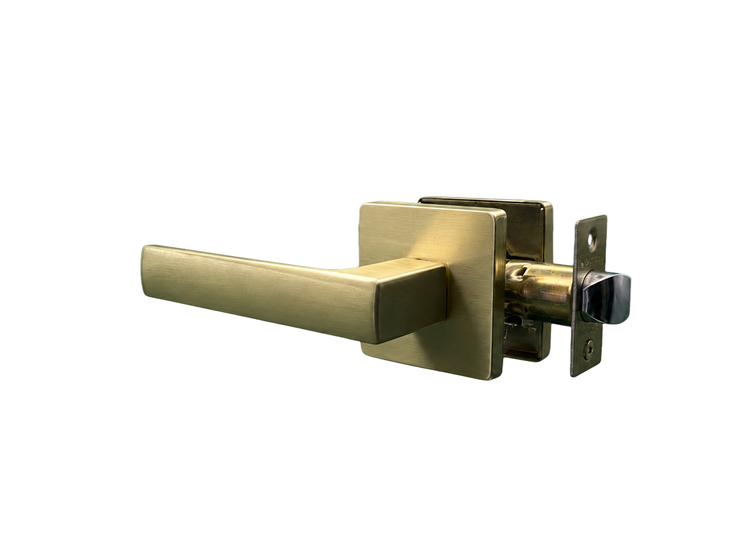 ASTON PASSAGE SET SATIN BRASS DOOR HANDLE