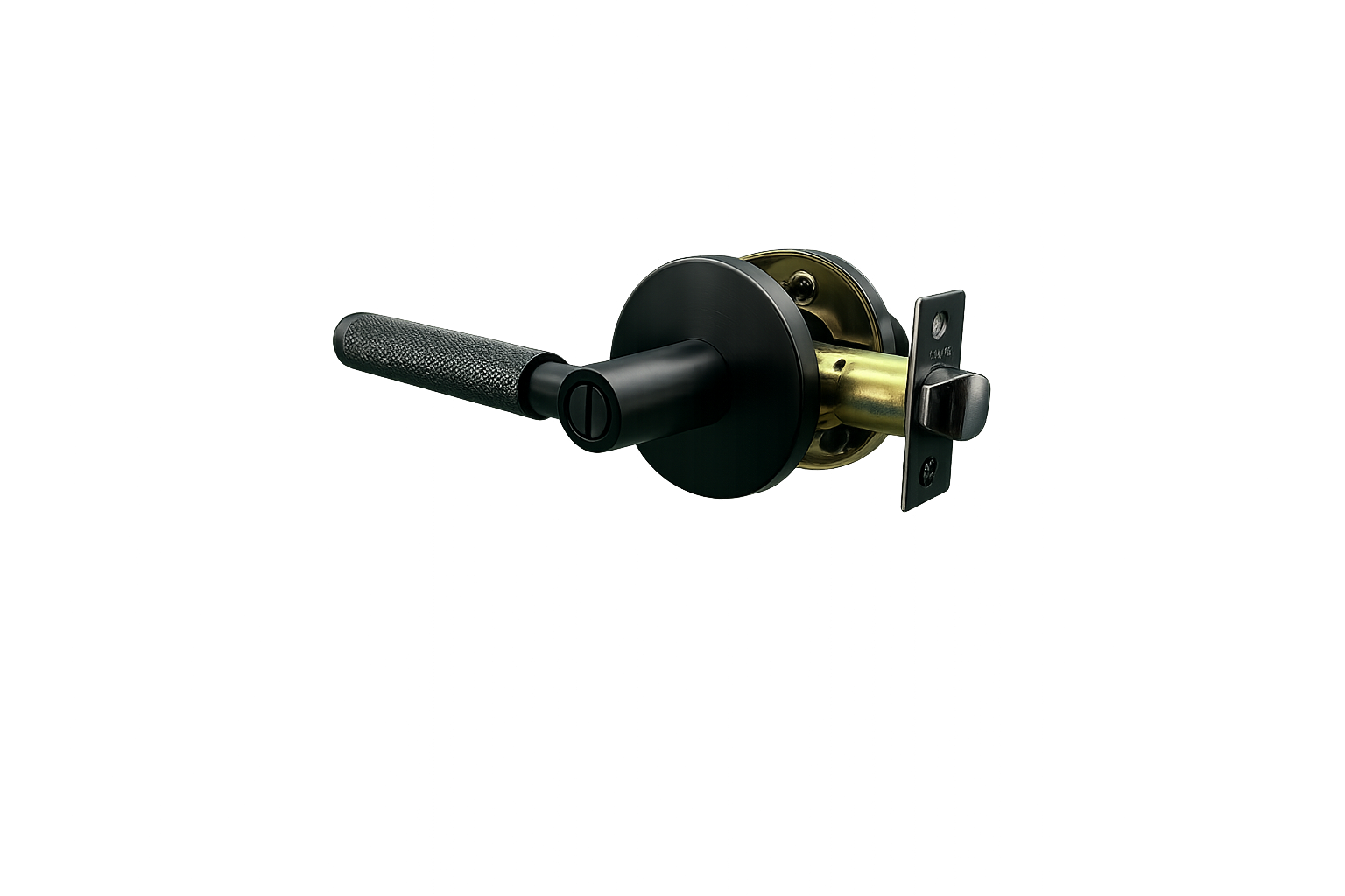 PERA PRIVACY SET MATT BLACK DOOR HANDLE