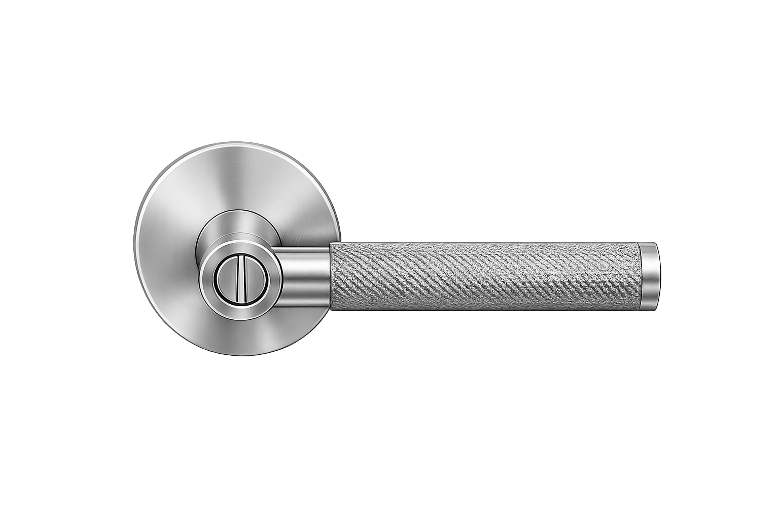 PERA PRIVACY SET SATIN CHROME DOOR HANDLE