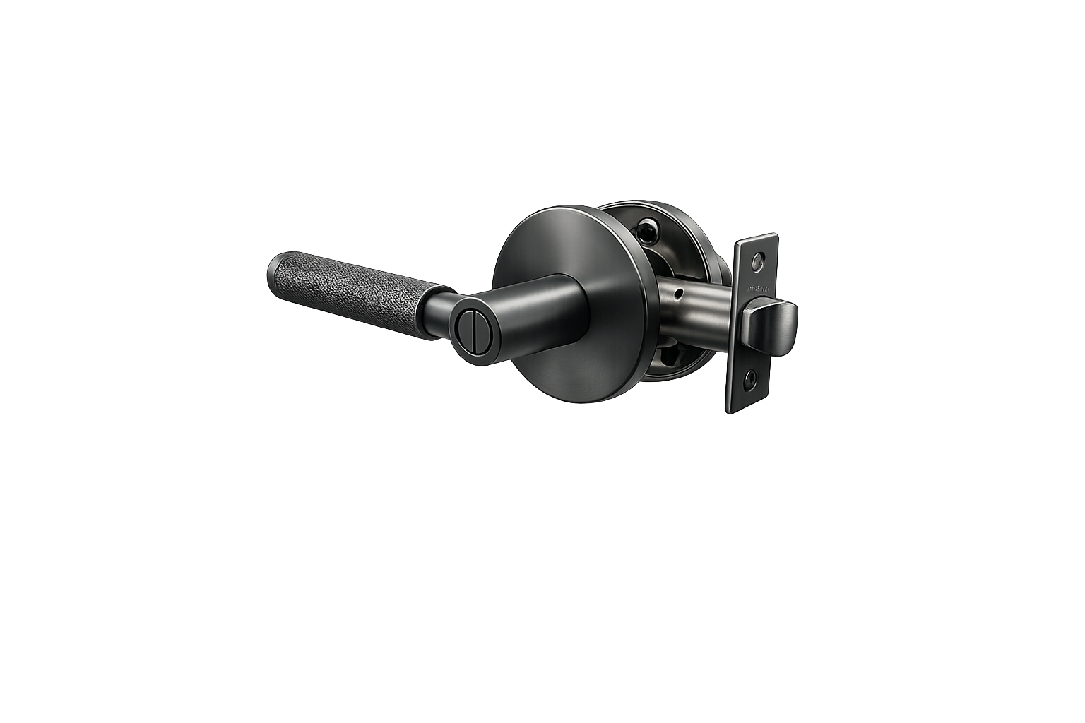 PERA PRIVACY SET BRUSHED GUNMETAL DOOR HANDLE