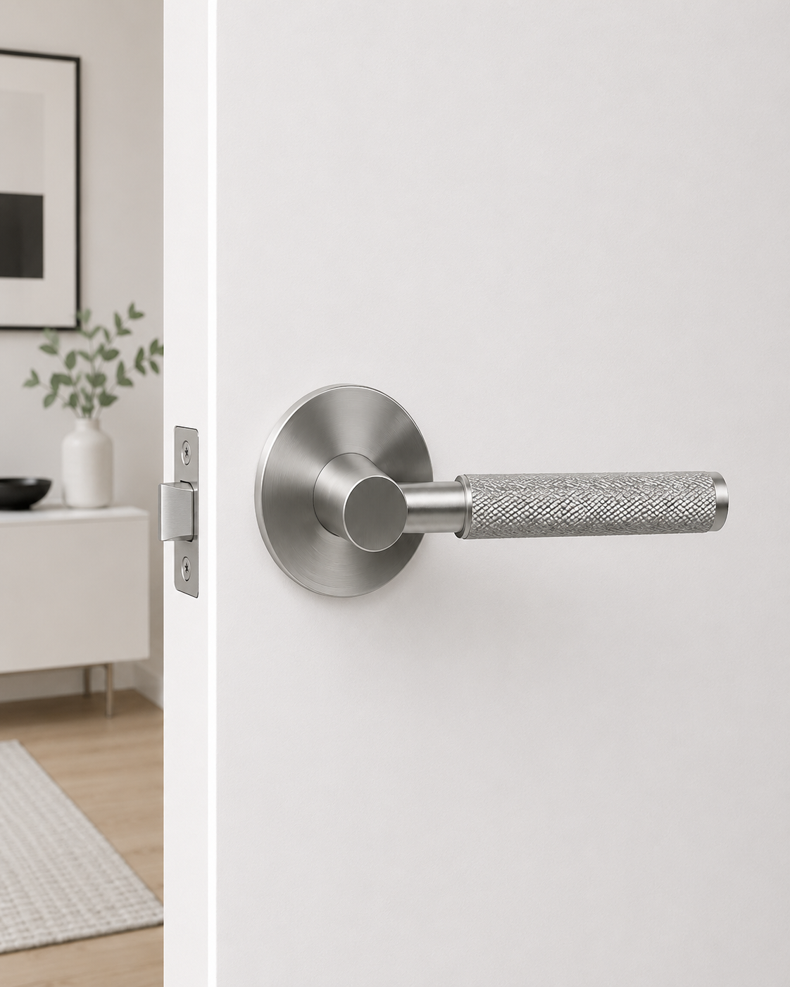PERA DUMMY SATIN CHROME DOOR HANDLE
