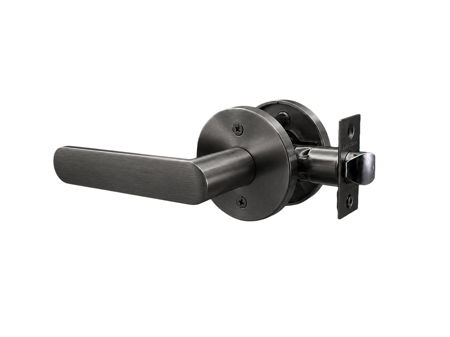BELLA PASSAGE SET BRUSHED GUNMETAL DOOR HANDLE