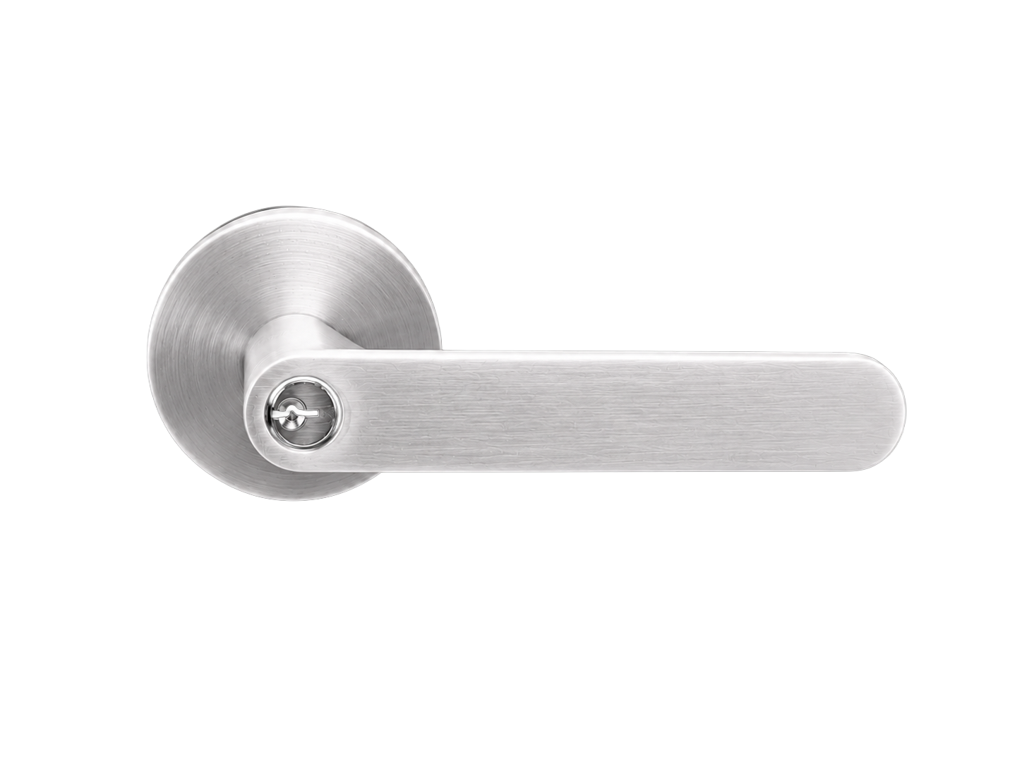 BELLA ENTRANCE SET SATIN CHROME DOOR HANDLE