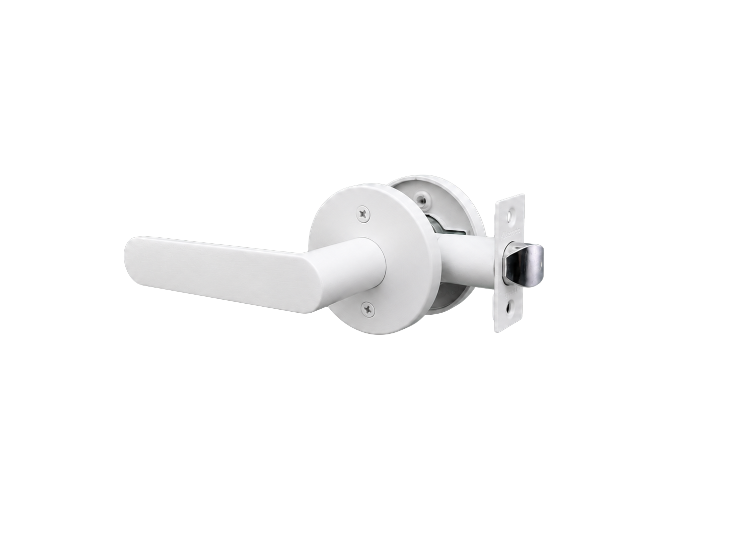 BELLA PASSAGE SET MATT WHITE DOOR HANDLE