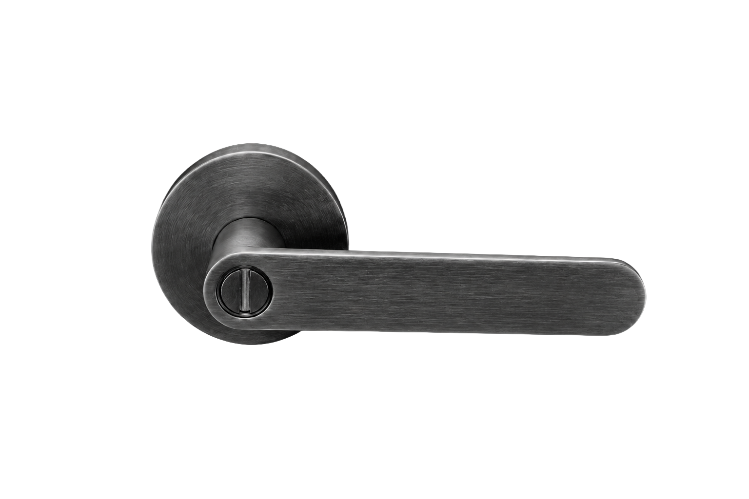 BELLA PRIVACY SET BRUSHED GUNMETAL DOOR HANDLE
