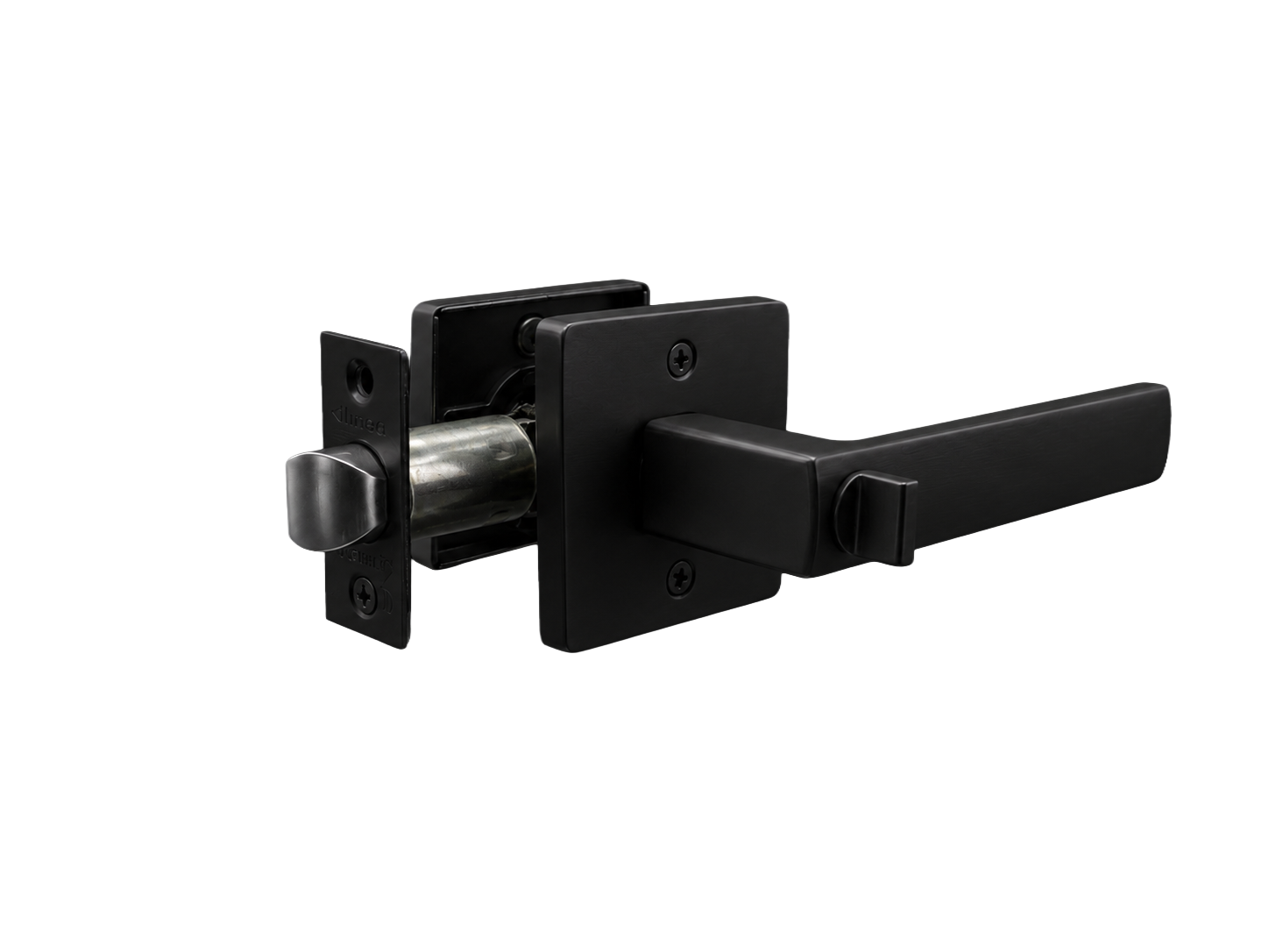 ASTON PRIVACY SET MATT BLACK DOOR HANDLE