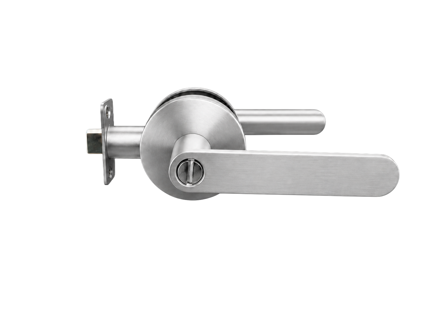 BELLA PRIVACY SET SATIN CHROME DOOR HANDLE