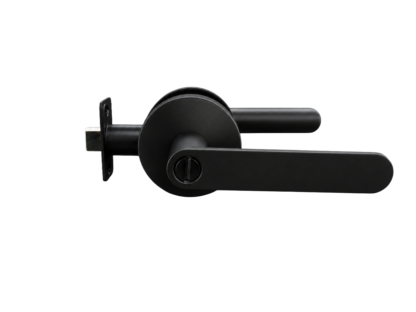 BELLA PRIVACY SET MATT BLACK DOOR HANDLE
