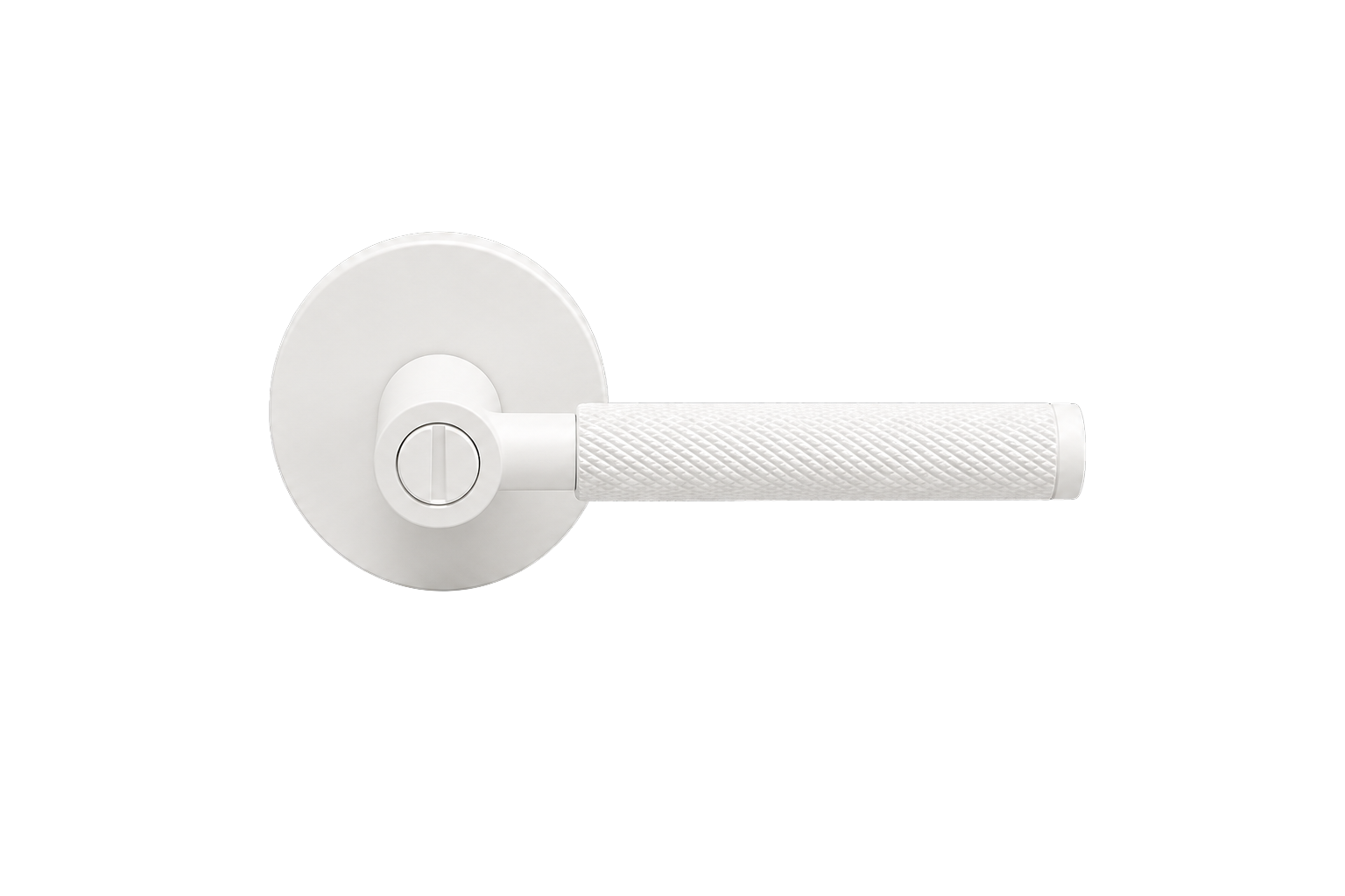 PERA PRIVACY SET MATT WHITE DOOR HANDLE
