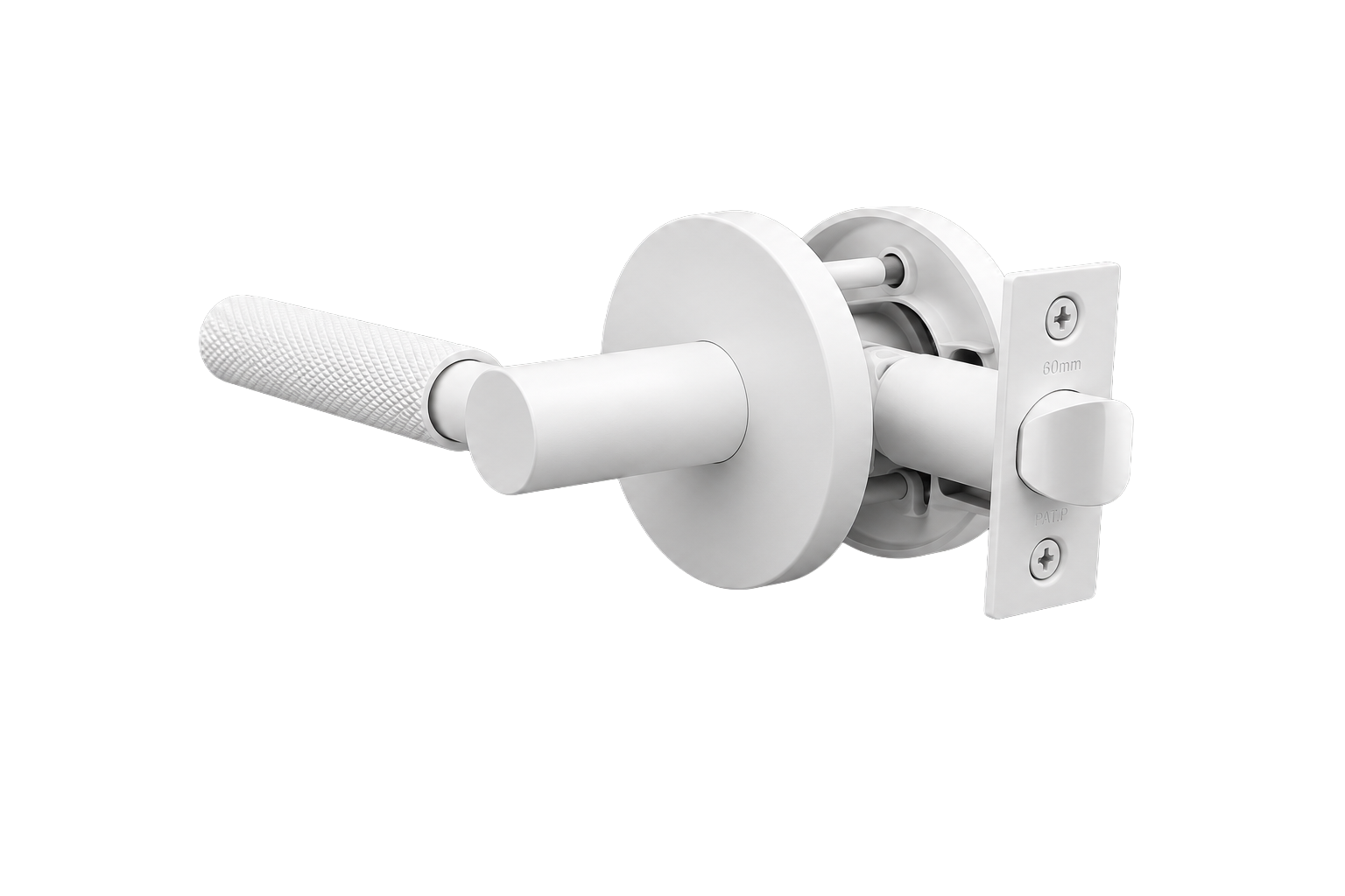 PERA PRIVACY SET MATT WHITE DOOR HANDLE