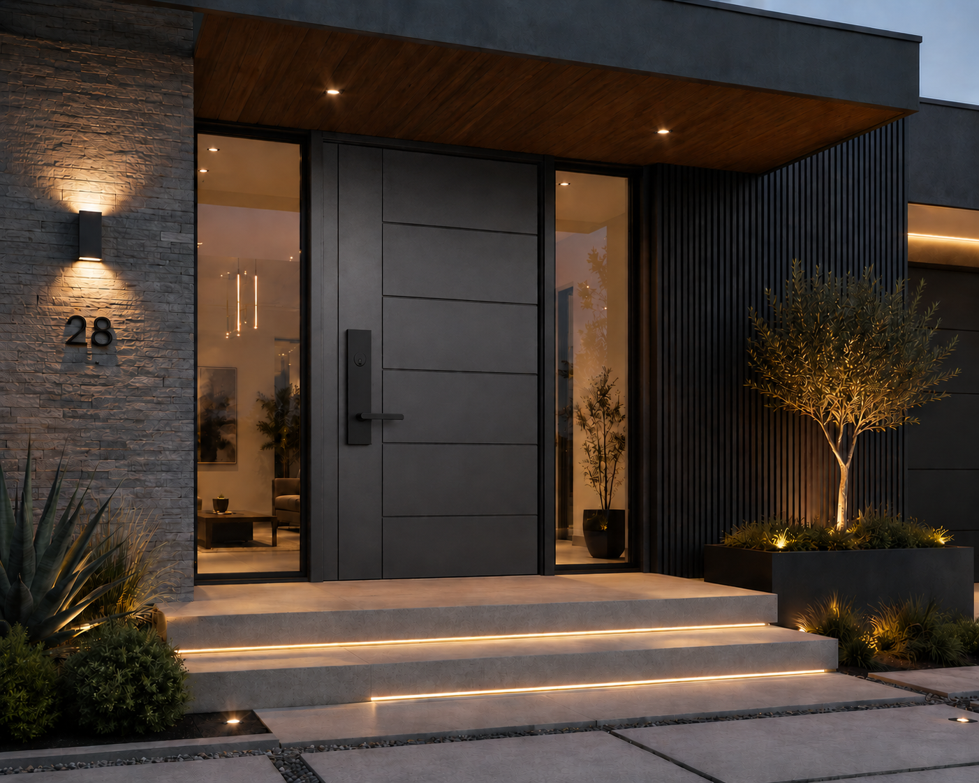 ENTRY DOOR HANDLES - MATT BLACK