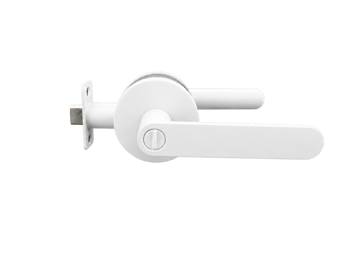 BELLA PRIVACY SET MATT WHITE DOOR HANDLE