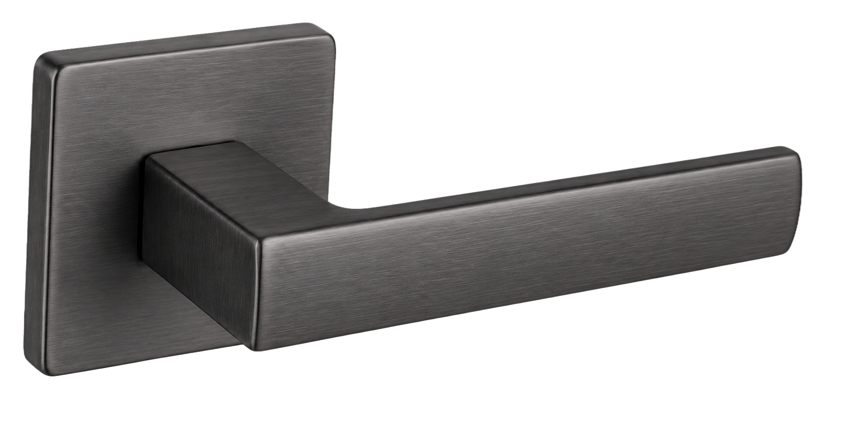 ASTON PASSAGE SET BRUSHED GUNMETAL DOOR HANDLE