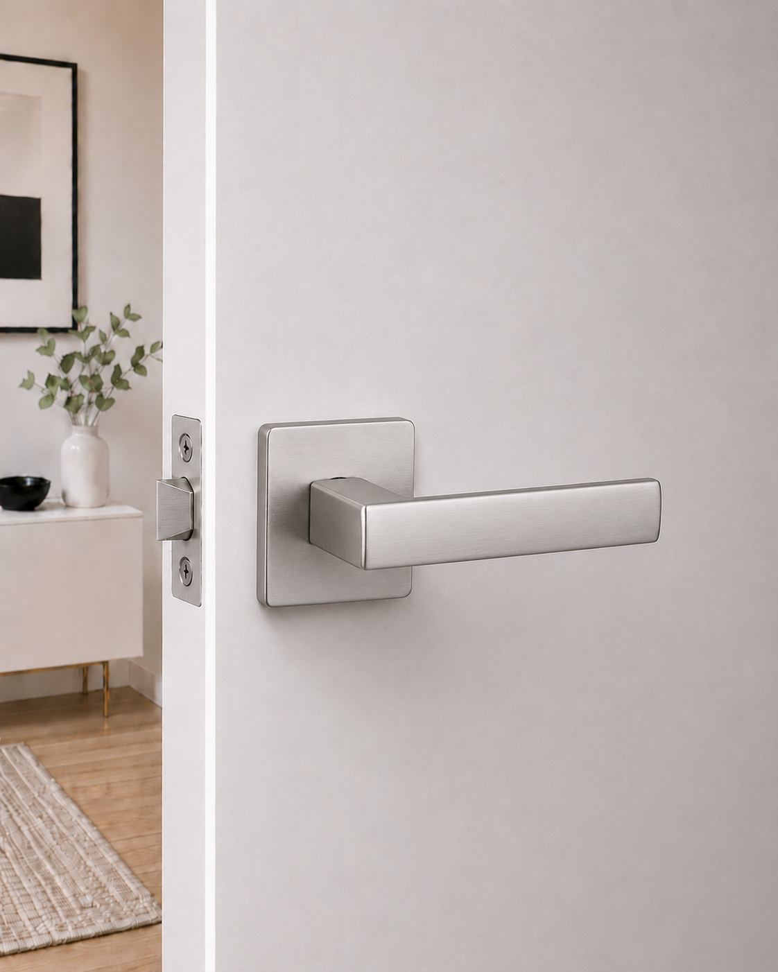 ASTON DUMMY SATIN CHROME DOOR HANDLE