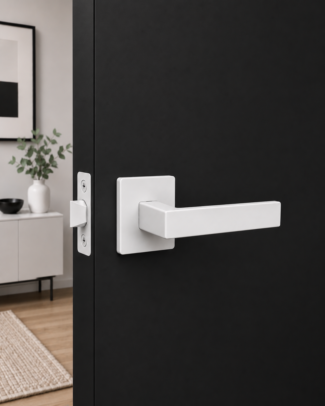 ASTON DUMMY MATT WHITE DOOR HANDLE