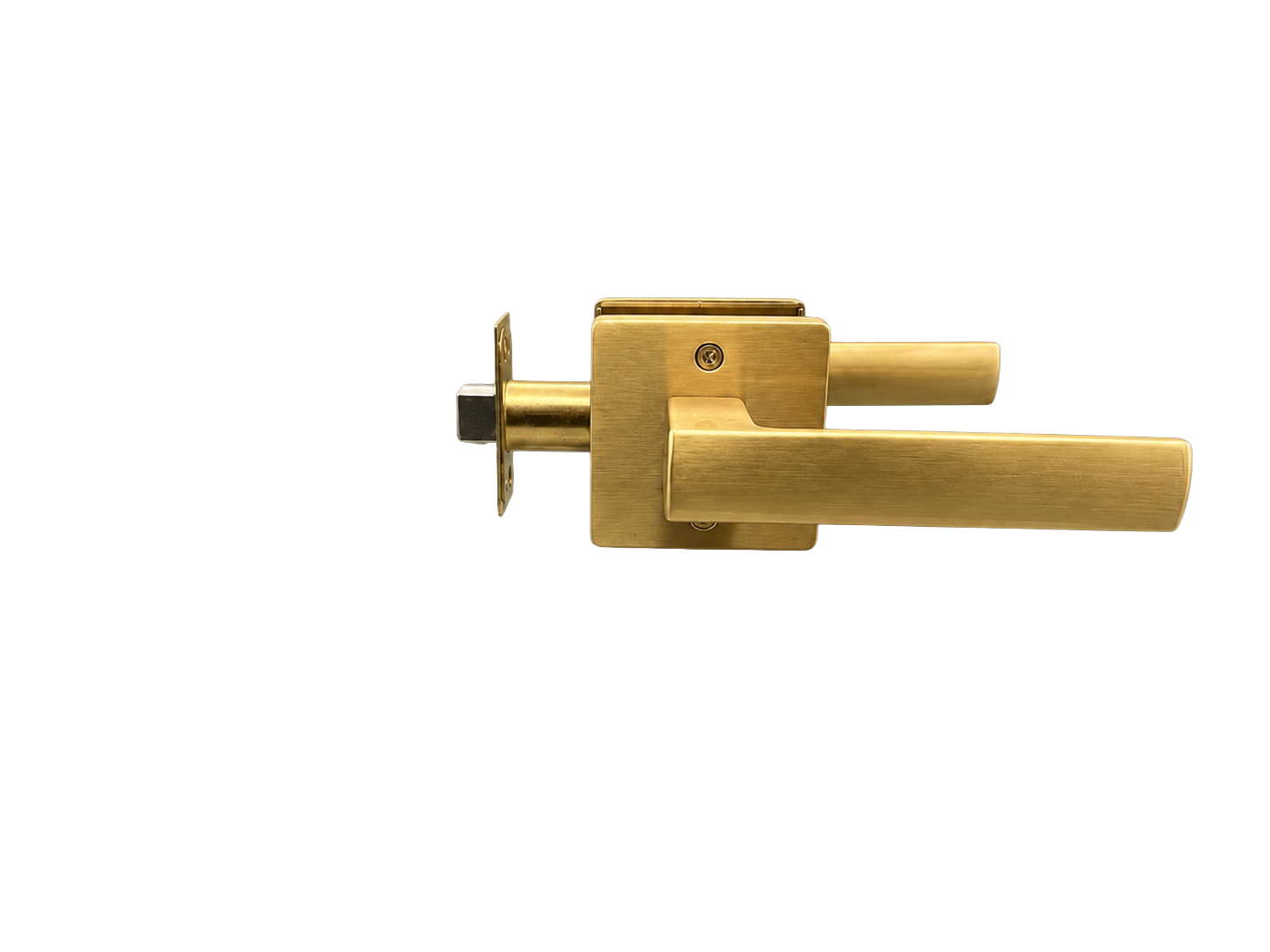 ASTON PASSAGE SET SATIN BRASS DOOR HANDLE