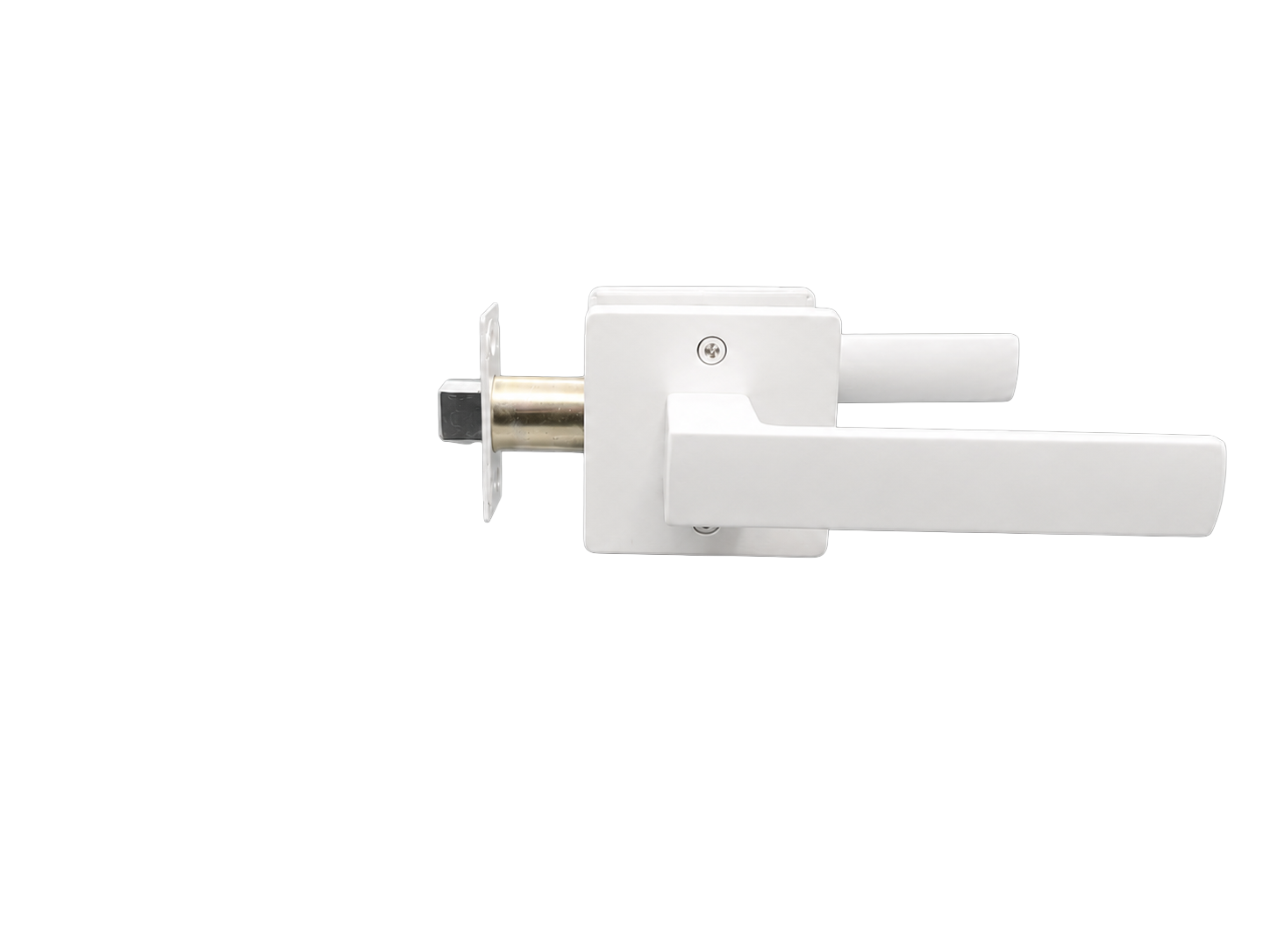 ASTON PASSAGE SET MATT WHITE DOOR HANDLE