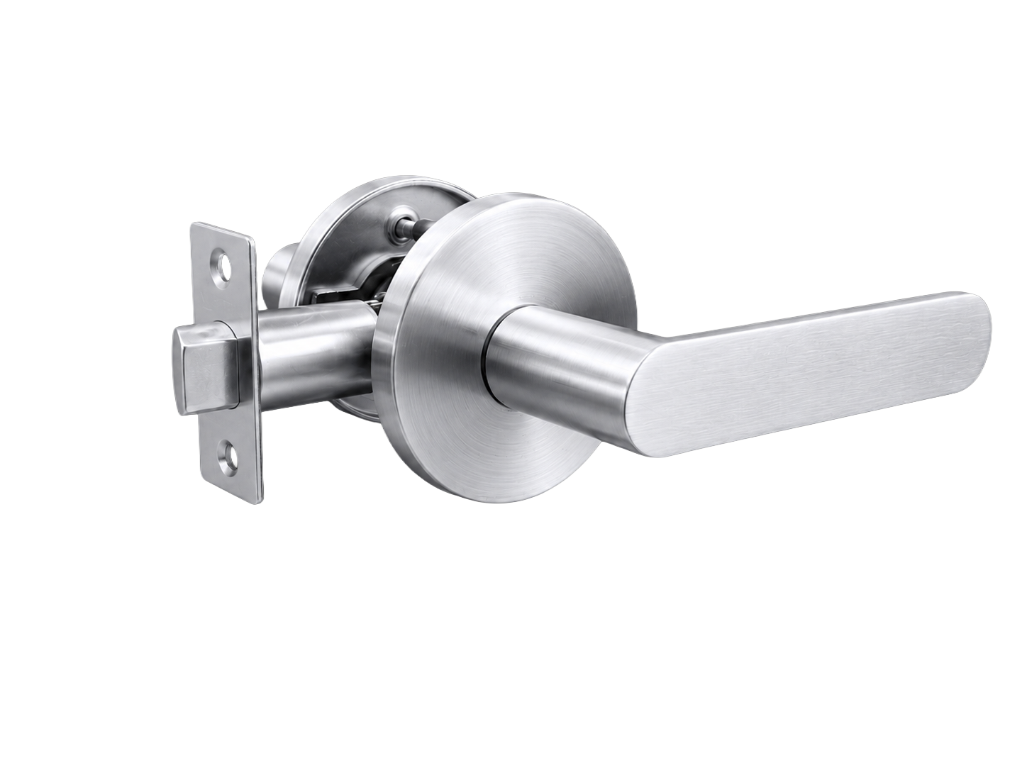 BELLA PASSAGE SET  SATIN CHROME DOOR HANDLE