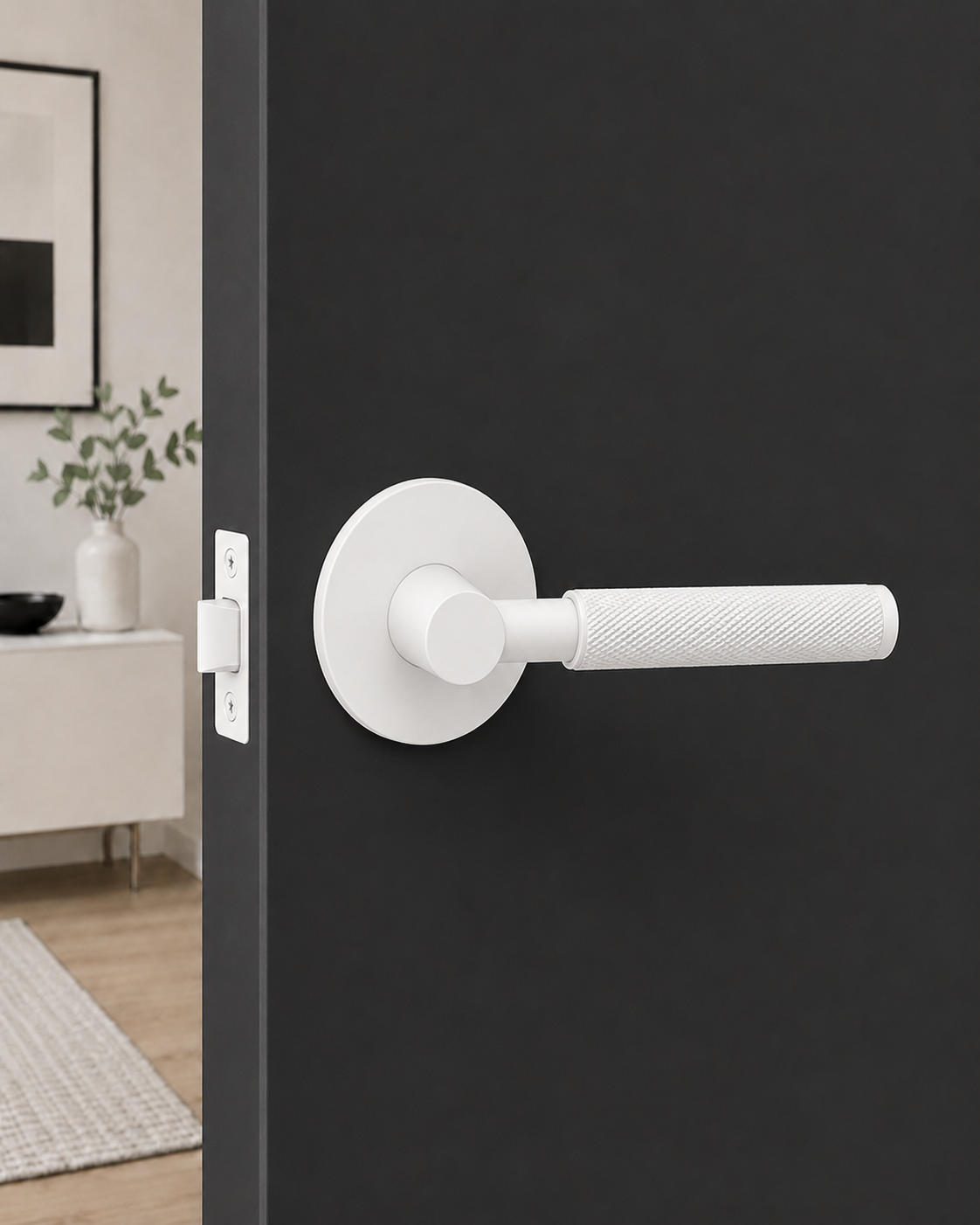 PERA DUMMY MATT WHITE  DOOR HANDLE