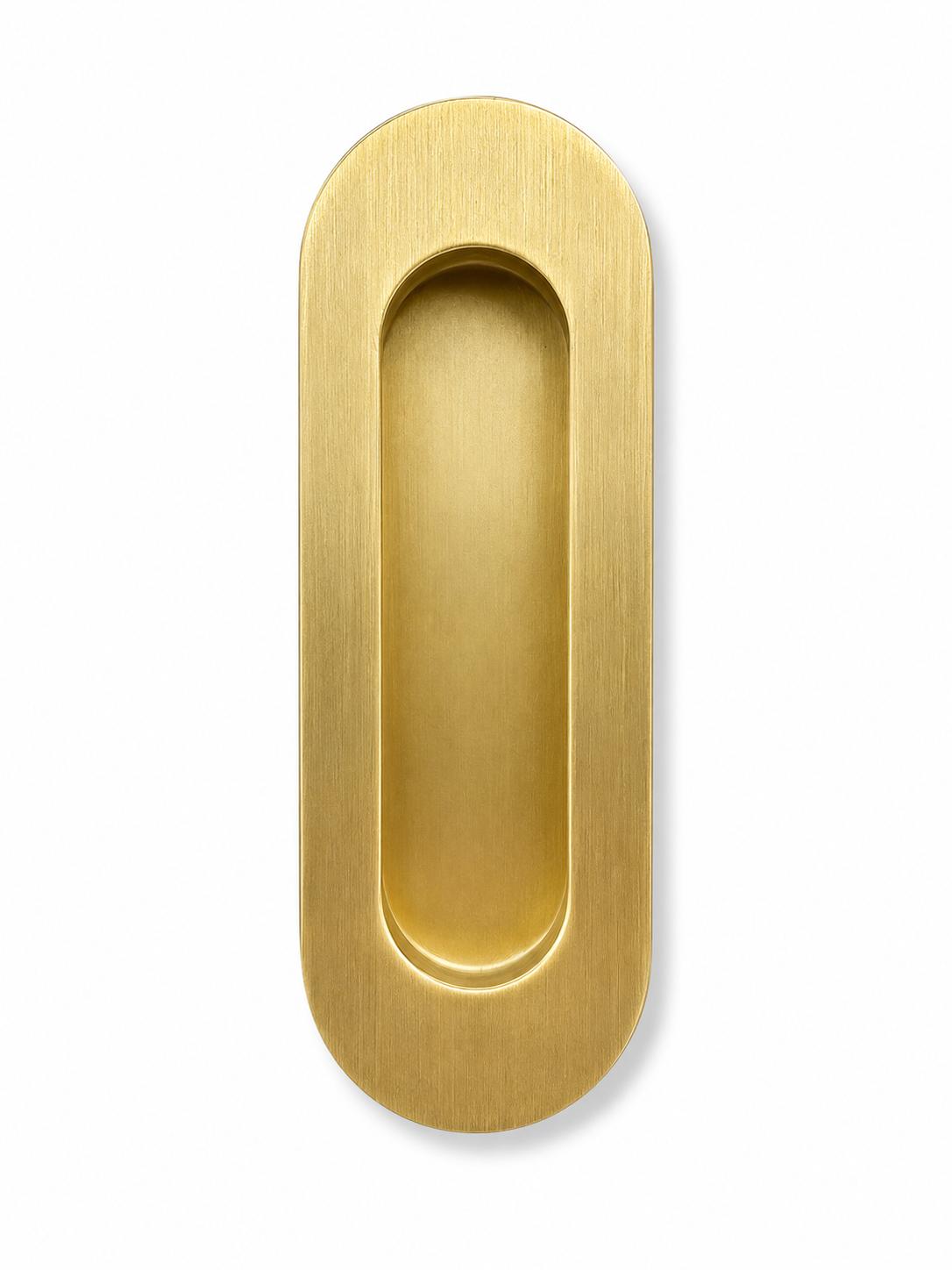 FLUSH PULL HANDLE  - SATIN BRASS GOLD