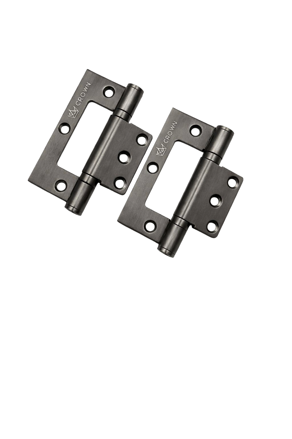 EASY FIX HINGE - HIRLINE HINGE - BRUSHED GUN METAL - DOOR HINGE