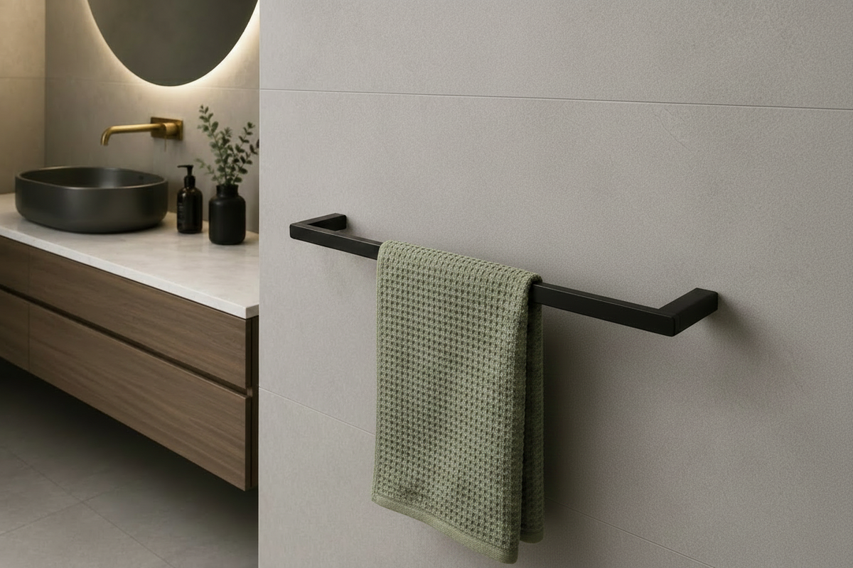 TOWEL RAIL – MATT BLACK