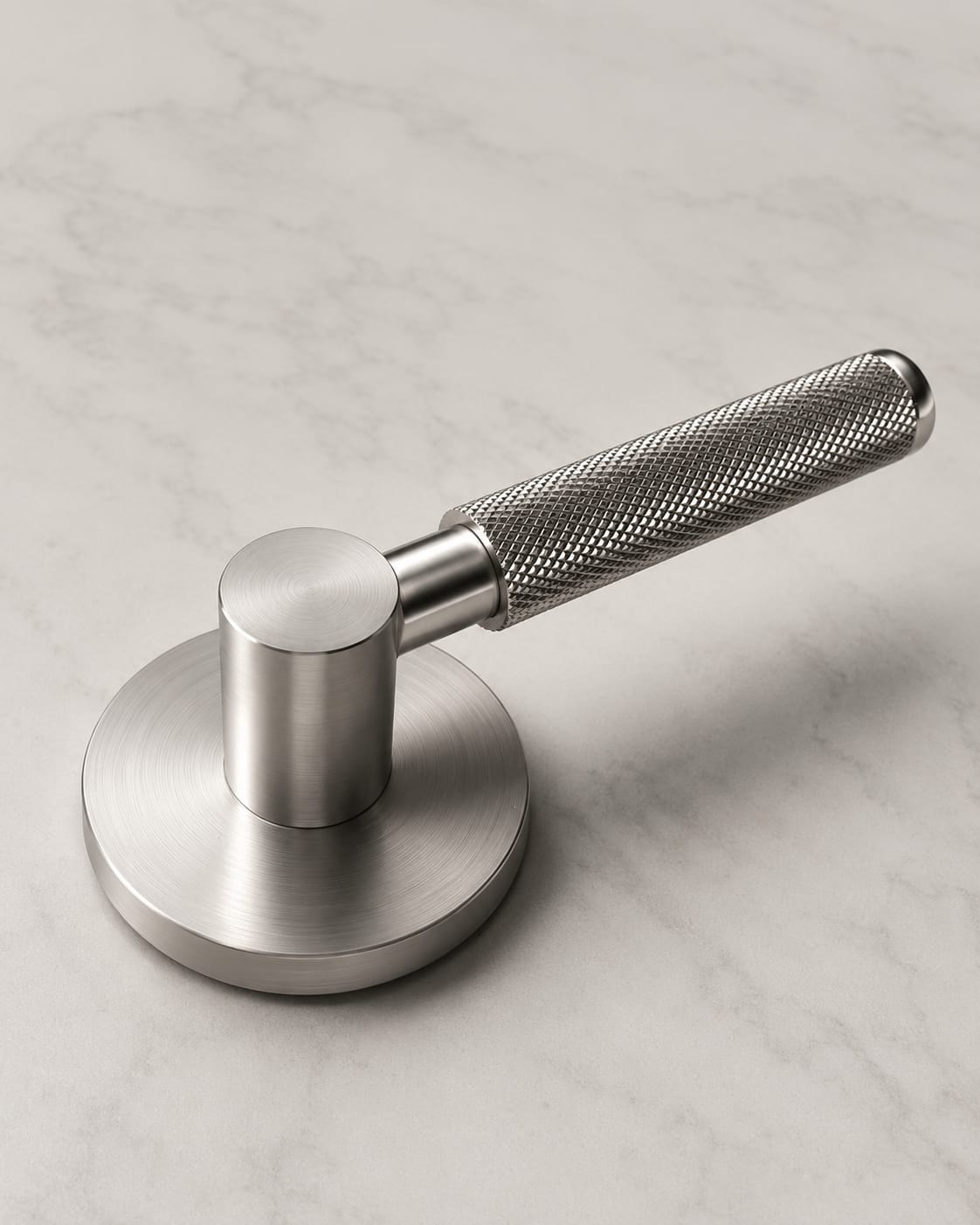 PERA PASSAGE SET SATIN CHROME DOOR HANDLE