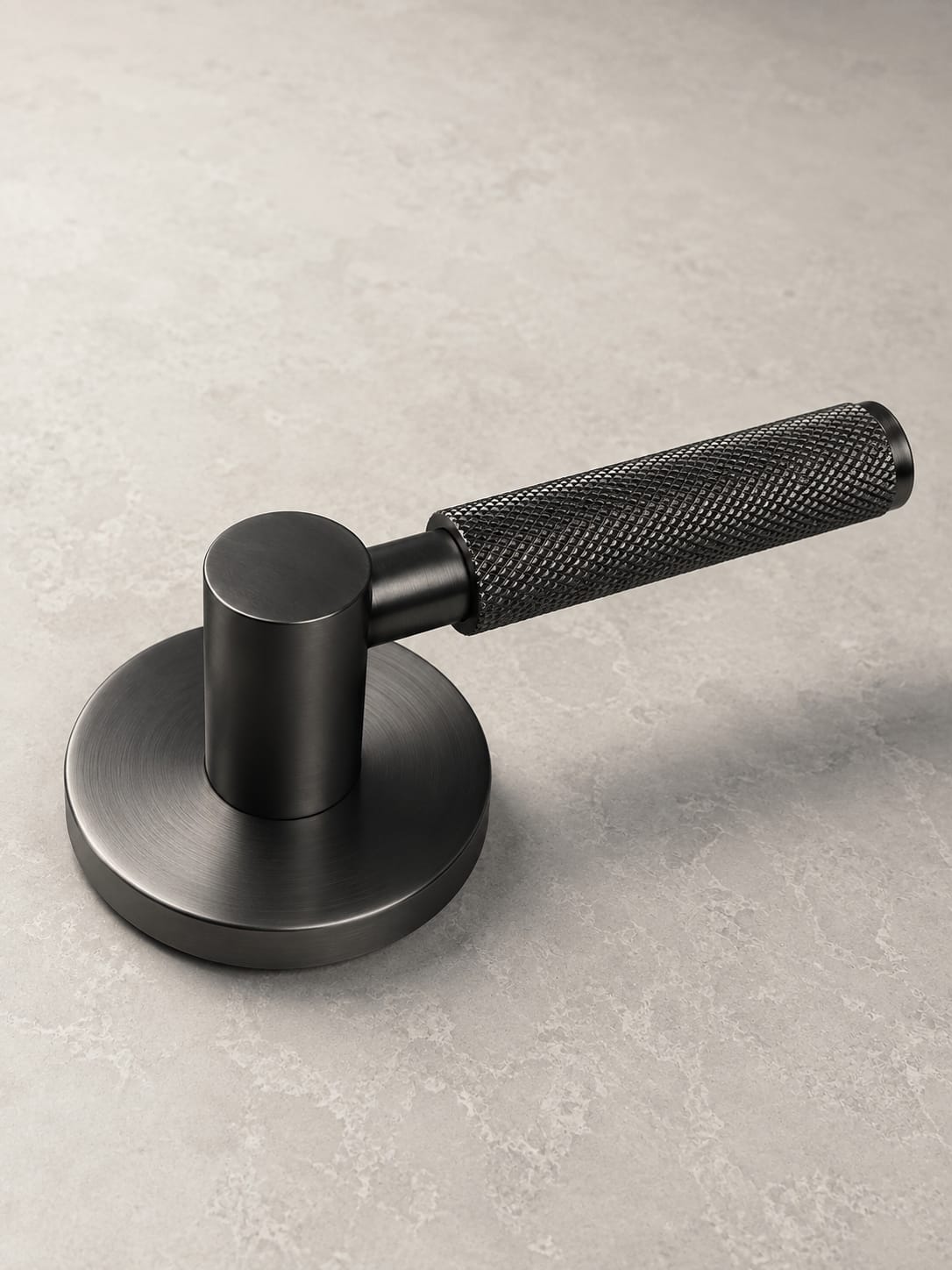 PERA DUMMY BRUSHED GUNMETAL DOOR HANDLE